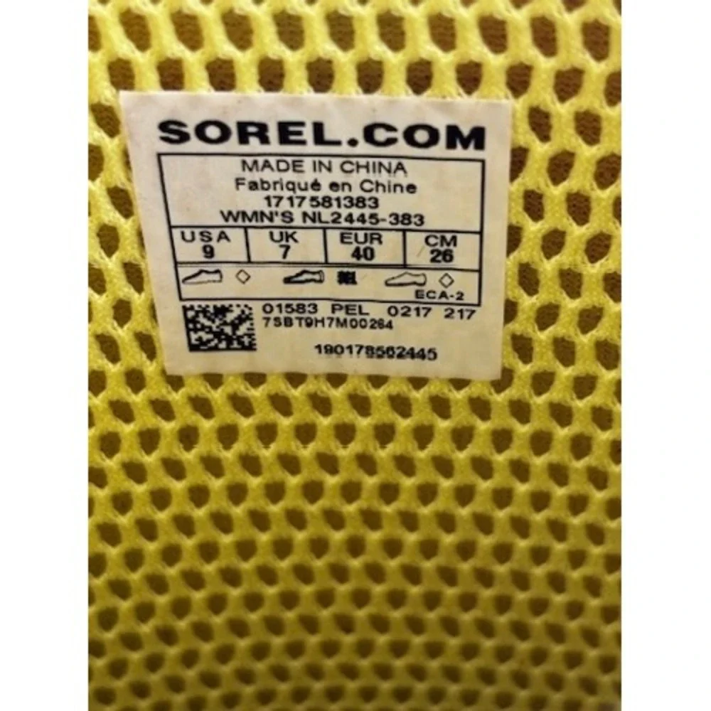 Sorel Joan Rain Wedge Tall Boots Olive Green Rare, Waterproof US 9, Like New